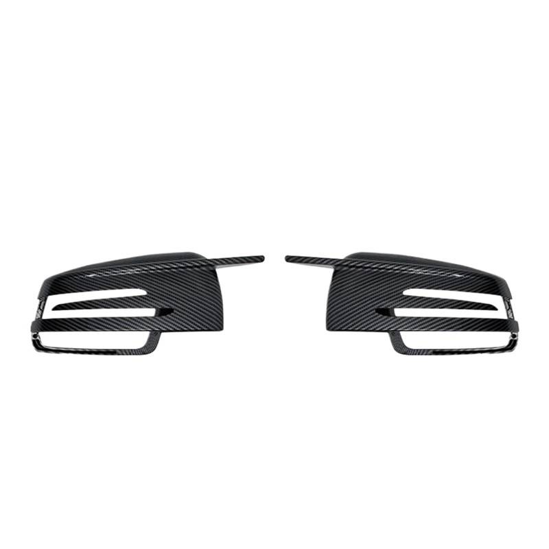 Seitenspiegelkappenabdeckungen passend für Mercedes Benz W176 W246 W212 W204 C117 X156 X204 W221 C218 ABCES CLA GLA GLK-Klasse.(Carbon fiber) von ATUMY