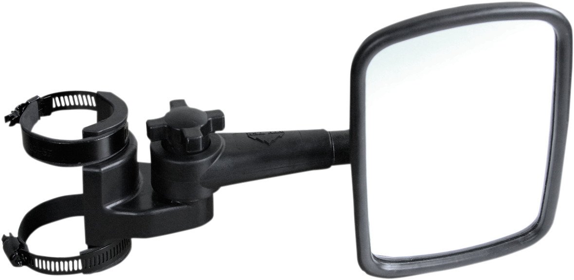ATV Tek CLEARVIEW™ UTV Seitenspiegel, schwarz, UV-beständiges Nylon, entworfen für und passend für Honda, Yahama, Polaris, Kawaski, CF Moto mit runden oder profilierten Rohren, ein Spiegel von ATV Tek