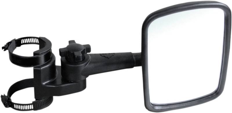 ATV Tek CLEARVIEW™ UTV Seitenspiegel, schwarz, UV-beständiges Nylon, entworfen für und passend für Honda, Yahama, Polaris, Kawaski, CF Moto mit runden oder profilierten Rohren, ein Spiegel von ATV Tek