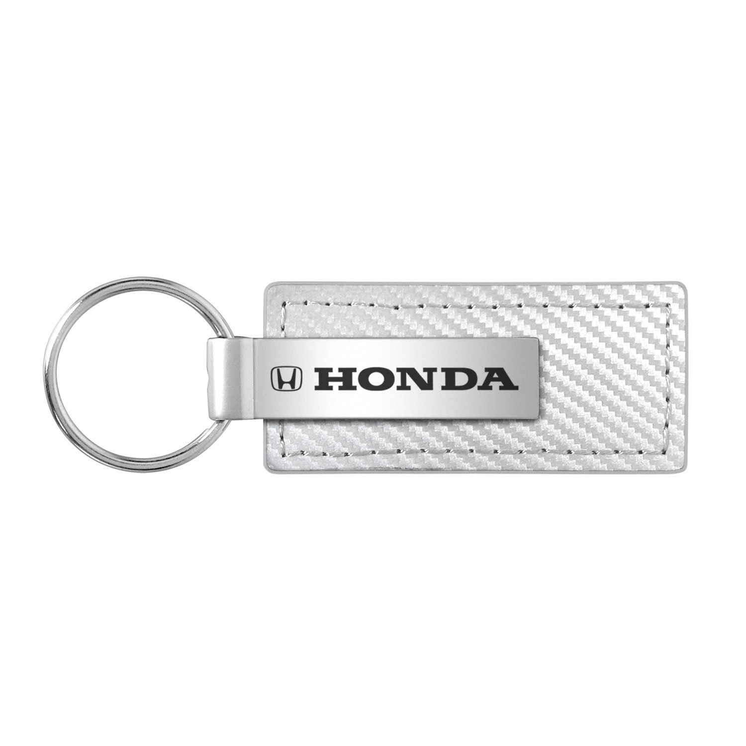 Honda weiß Carbon Faser Textur Leder Schlüsselanhänger Honda weiß Carbon Faser Textur Leder Schlüsselanhänger von AU-TOMOTIVE GOLD