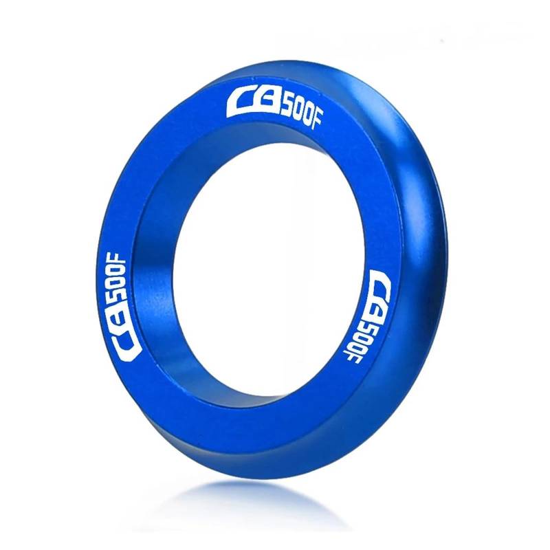 AUDSNI Zündabdeckung Zündschlüsselabdeckung Für HON&DA CB500F CB 500 F 2013–2020 Motorrad-Zündschloss-Schlüsselring(Blau,with Logo) von AUDSNI