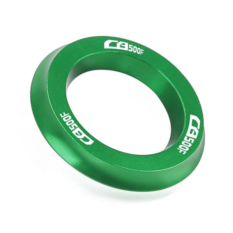 AUDSNI Zündabdeckung Zündschlüsselabdeckung Für HON&DA CB500F CB 500 F 2013–2020 Motorrad-Zündschloss-Schlüsselring(Grün,with Logo) von AUDSNI
