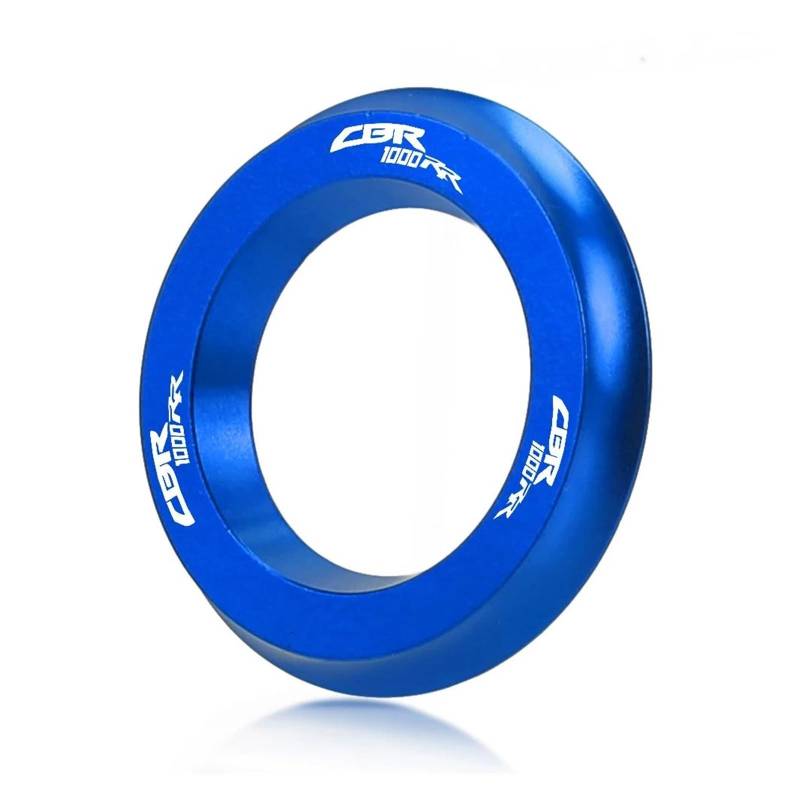 AUDSNI Zündabdeckung Zündschlüsselabdeckung Für HON&DA CBR1000RR 2004-2016 Motorrad Zündschloss Schlüssel Abdeckung Ring(Blau,with Logo) von AUDSNI