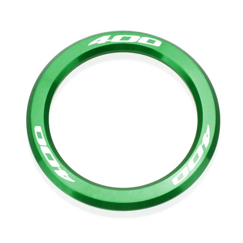 AUDSNI Zündabdeckung Zündschlüsselabdeckung Für KA&WASAKI Für Ninja 400 2018-2024 Motorrad Zündschloss Schlüssel Abdeckung Ring(Grün) von AUDSNI