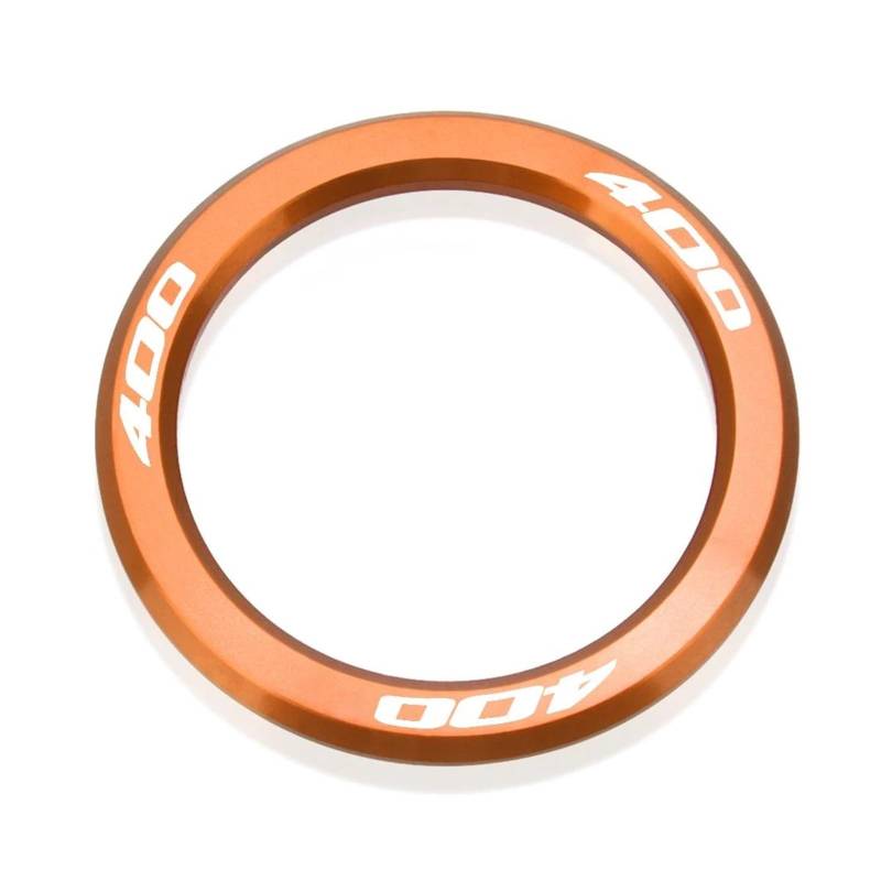 AUDSNI Zündabdeckung Zündschlüsselabdeckung Für KA&WASAKI Für Ninja 400 2018-2024 Motorrad Zündschloss Schlüssel Abdeckung Ring(Orange) von AUDSNI