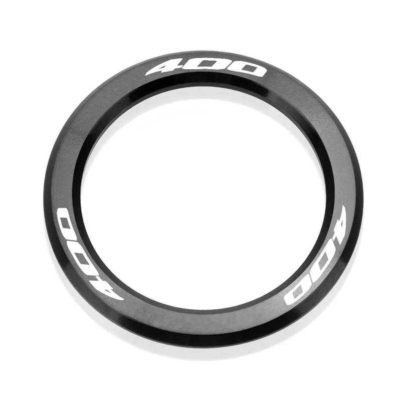 AUDSNI Zündabdeckung Zündschlüsselabdeckung Für KA&WASAKI Für Ninja 400 2018-2024 Motorrad Zündschloss Schlüssel Abdeckung Ring(Schwarz) von AUDSNI