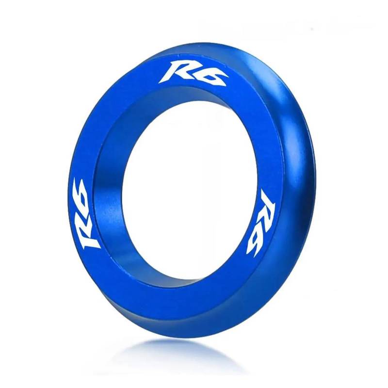 AUDSNI Zündabdeckung Zündschlüsselabdeckung Für YA&MAHA YZF-R6 YZFR6 2010-2021 Motorrad-Zündschlossabdeckung Mit Schlüsselanhänger(Blau) von AUDSNI