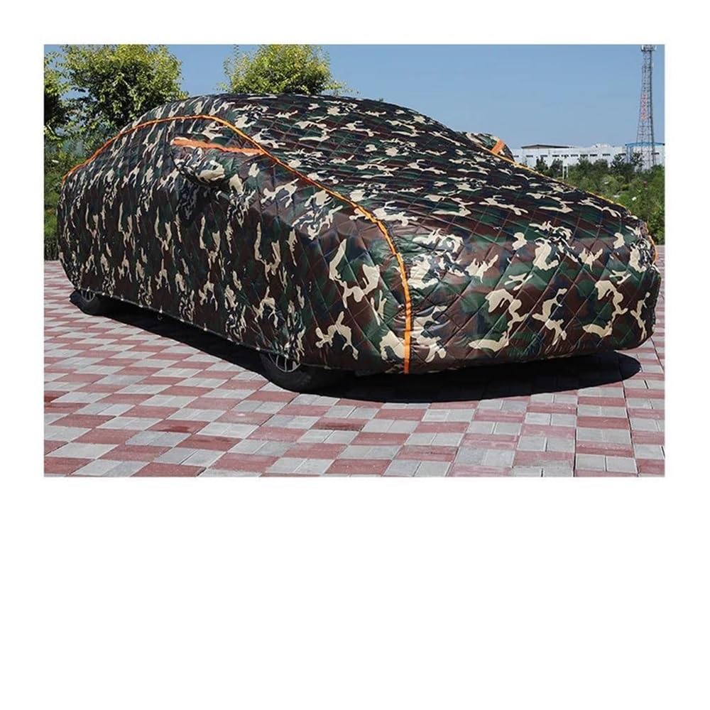 Autoplane Universelle Autoabdeckungen -50° Fahrzeugabdeckung Hagel Wasserdicht Im Freien Gegen Sonnenschutz Außen Regen Schnee Winter Autos Komplettteile Autoabdeckungen(Camouflage Color,M) von AUGUST SNOW
