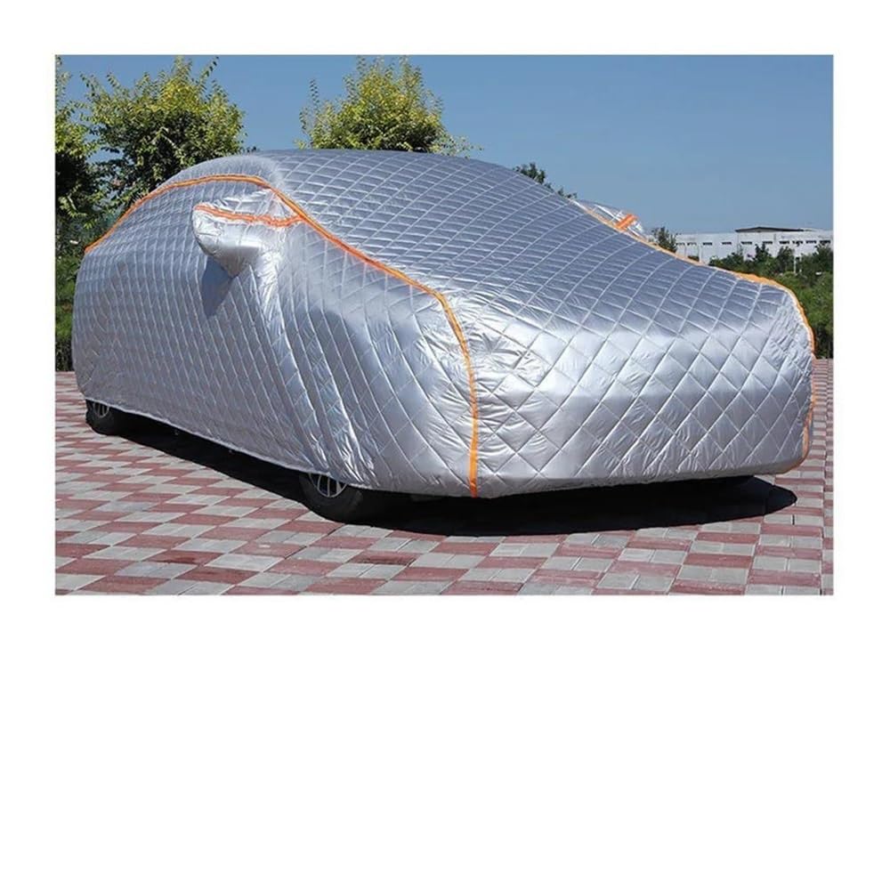 Autoplane Universelle Autoabdeckungen -50° Fahrzeugabdeckung Hagel Wasserdicht Im Freien Gegen Sonnenschutz Außen Regen Schnee Winter Autos Komplettteile Autoabdeckungen(Silver,YM) von AUGUST SNOW