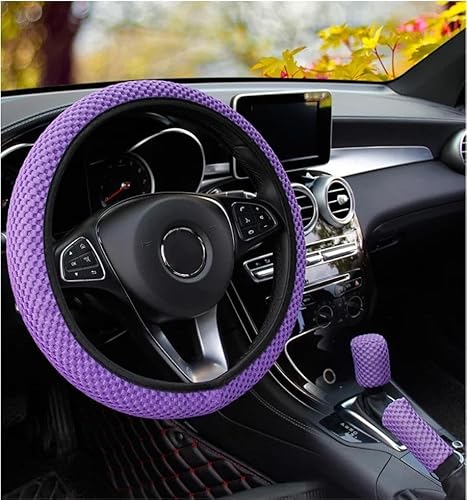 Lenkradhüllen 1 Stück/2 Stück 37–39 cm Universal-Lenkradabdeckung Verschleißfeste rutschfeste Getriebeabdeckung Handbremsabdeckung Autoteile Auto Lenkradabdeckung(15) von AUGUST SNOW
