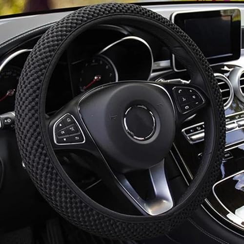 Lenkradhüllen 1 Stück/2 Stück 37–39 cm Universal-Lenkradabdeckung Verschleißfeste rutschfeste Getriebeabdeckung Handbremsabdeckung Autoteile Auto Lenkradabdeckung(Blanc) von AUGUST SNOW