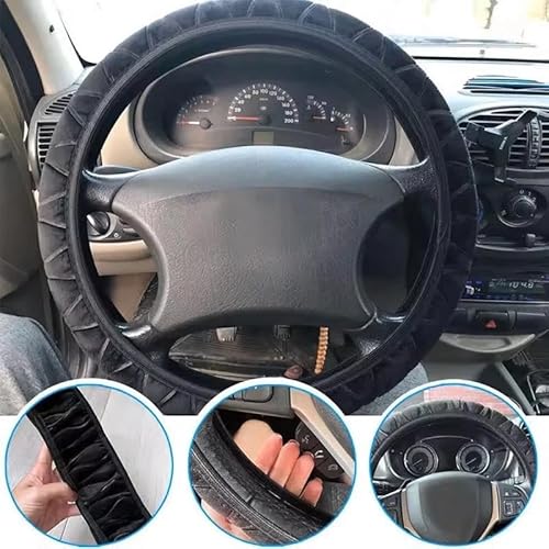 Lenkradhüllen Autolenkradbezüge Wildlederlenkradbezug Autozubehör Für 208 3008 308 2008 207 107 508 607 106 406 407 3 Auto Lenkradabdeckung(A) von AUGUST SNOW