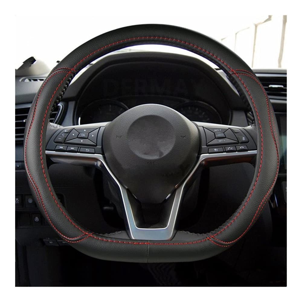 Lenkradhüllen Für for Rogue for Rogue Sport 2016 2017 2018 2019 2020 D-Form-Lenkradabdeckung Aus PU-Leder Für X-Trail 2017-2020 Car Styling Auto Lenkradabdeckung(11 Star Yellow) von AUGUST SNOW