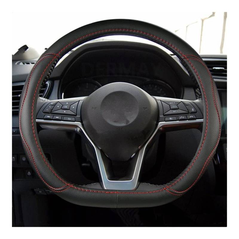 Lenkradhüllen Für for Rogue for Rogue Sport 2016 2017 2018 2019 2020 D-Form-Lenkradabdeckung Aus PU-Leder Für X-Trail 2017-2020 Car Styling Auto Lenkradabdeckung(11 Star Yellow) von AUGUST SNOW