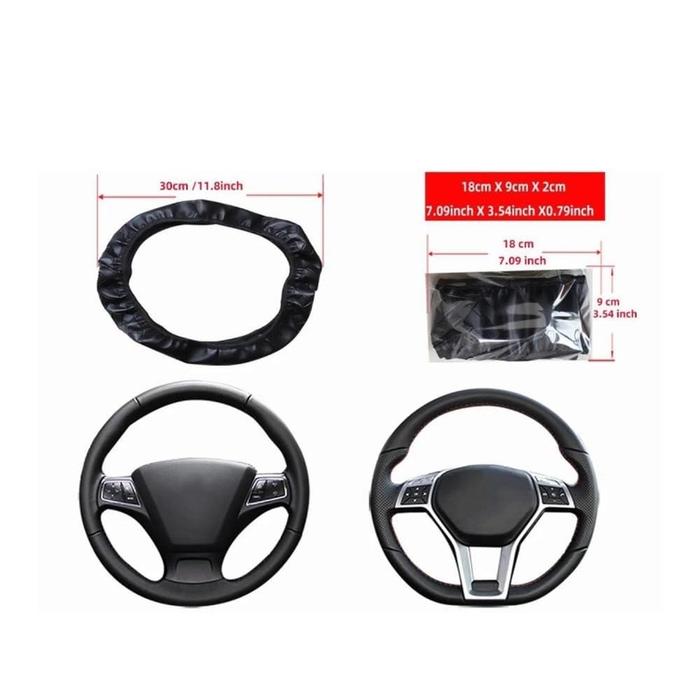 Lenkradhüllen Universelle Auto-Lenkradabdeckung rutschfest Für 206 307 406 407 207 208 308 508 2008 3008 4008 6008 301 Auto Lenkradabdeckung(B) von AUGUST SNOW