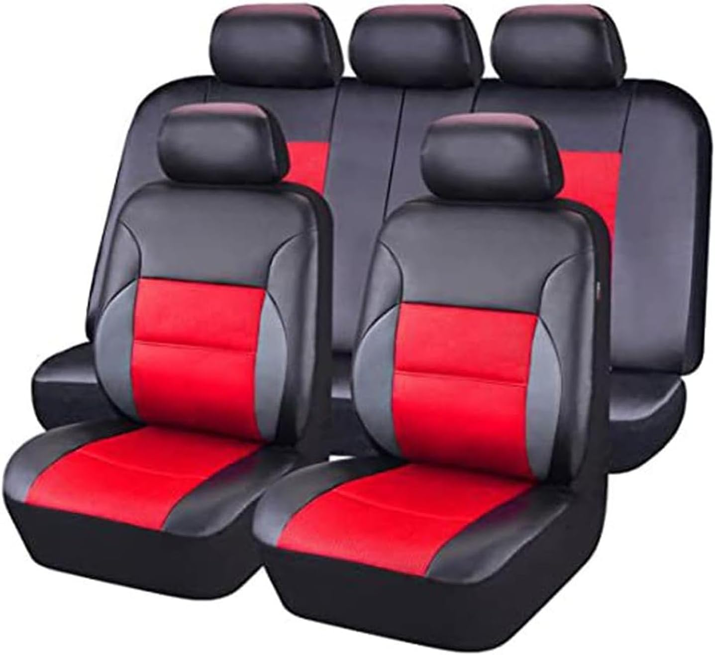 AUHOAZ Auto Leder Sitzbezüge Sets für Nissan Qashqai J10 2006-2016, Vorne und Hinten Sitzbezügesets Allwetter Atmungsaktiv Wasserdichtes Verschleißfest Zubehör,Black red AUHOAZ Auto Leder Sitzbezüge Sets für Nissan Qashqai J10 2006-2016, Vorne und Hinten Sitzbezügesets Allwetter Atmungsaktiv Wasserdichtes Verschleißfest Zubehör,Black red von AUHOAZ