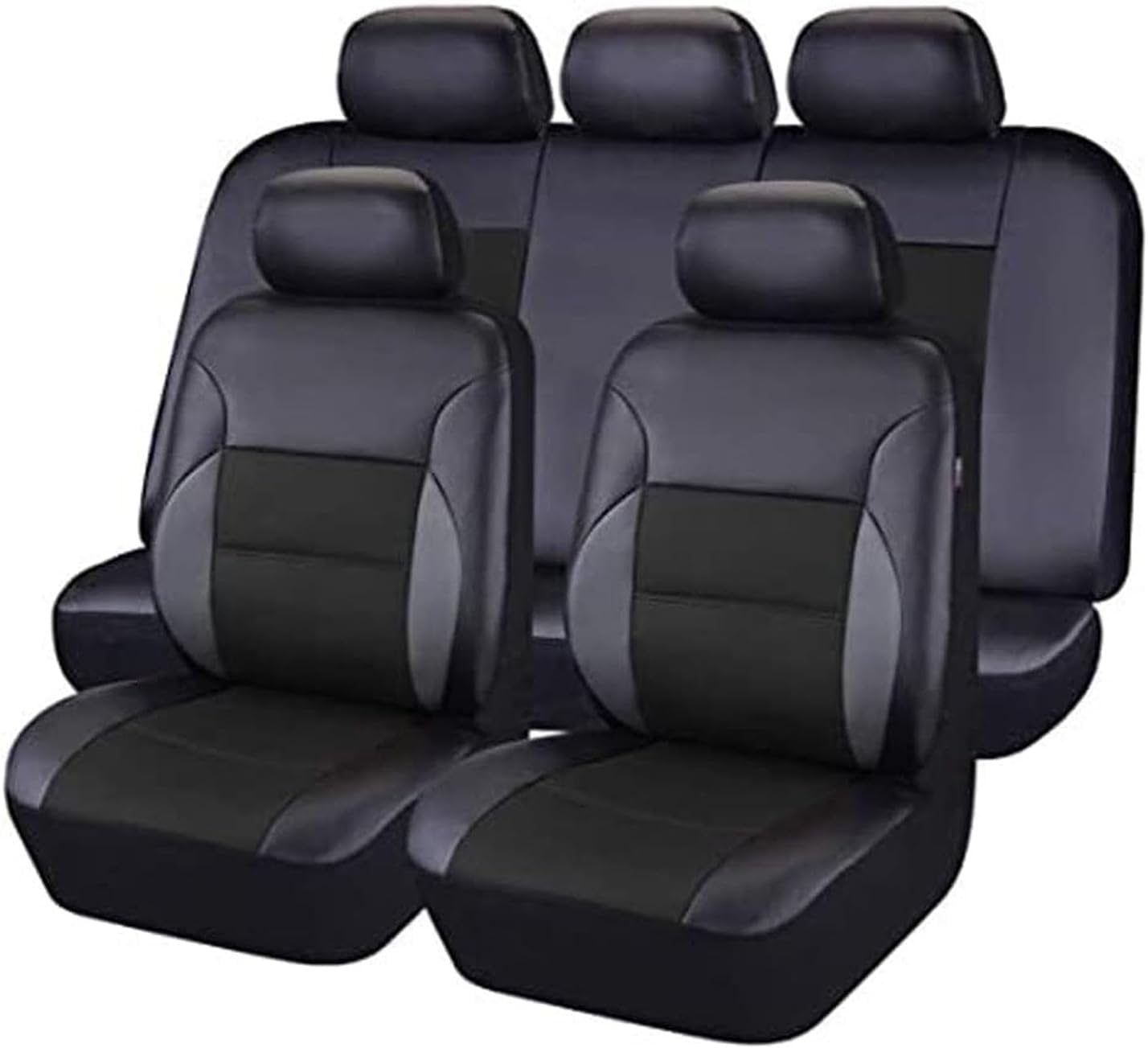Auto Leder Sitzbezüge Sets für Opel Insignia A Sedan 2008-2018, Vorne und Hinten Sitzbezügesets Allwetter Atmungsaktiv Wasserdichtes Verschleißfest Zubehör,Black Auto Leder Sitzbezüge Sets für Opel Insignia A Sedan 2008-2018, Vorne und Hinten Sitzbezügesets Allwetter Atmungsaktiv Wasserdichtes Verschleißfest Zubehör,Black von AUHOAZ