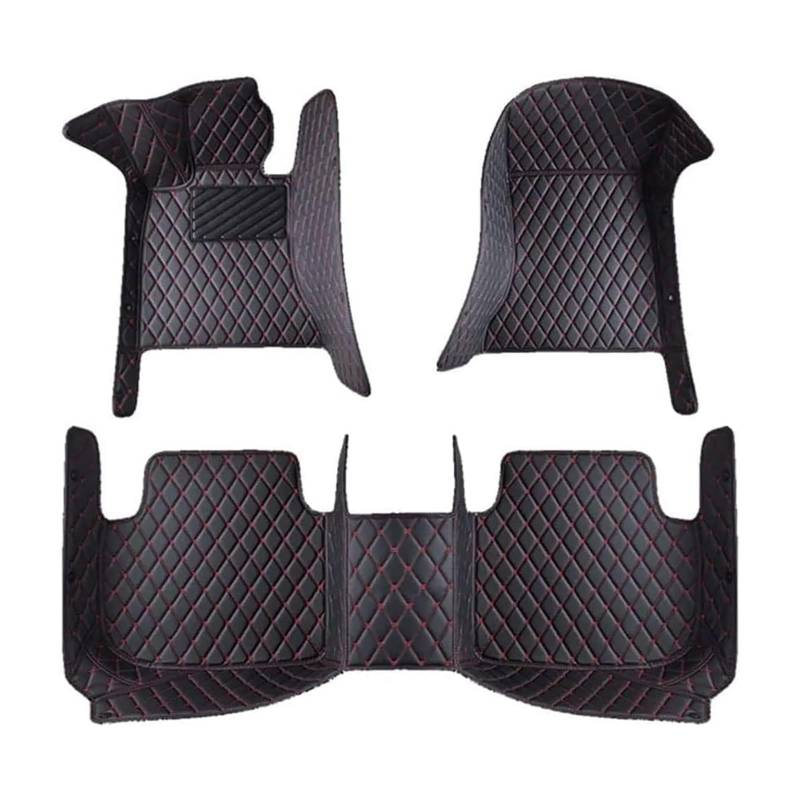 Auto Fußmatten, für Seat Leon MK2 2006 2007 2008 2009 2010 Leder Allwetter Wasserdicht Antirutsch Tragen Teppiche Fussmatten Schutzpolster Innen Auto Teppich,D-LHD von AUJSHDH