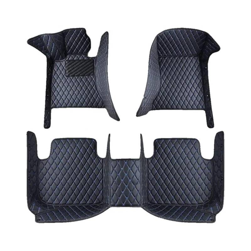 Auto Fußmatten, für Seat Leon MK2 2006 2007 2008 2009 2010 Leder Allwetter Wasserdicht Antirutsch Tragen Teppiche Fussmatten Schutzpolster Innen Auto Teppich,E-LHD von AUJSHDH