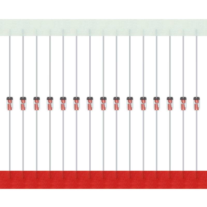 AUKENIEN 1N34A IN34 Germanium Diode 50mA 65V DO-35 Germaniumdioden Axiale Dioden (Packung mit 30 Stück) von AUKENIEN
