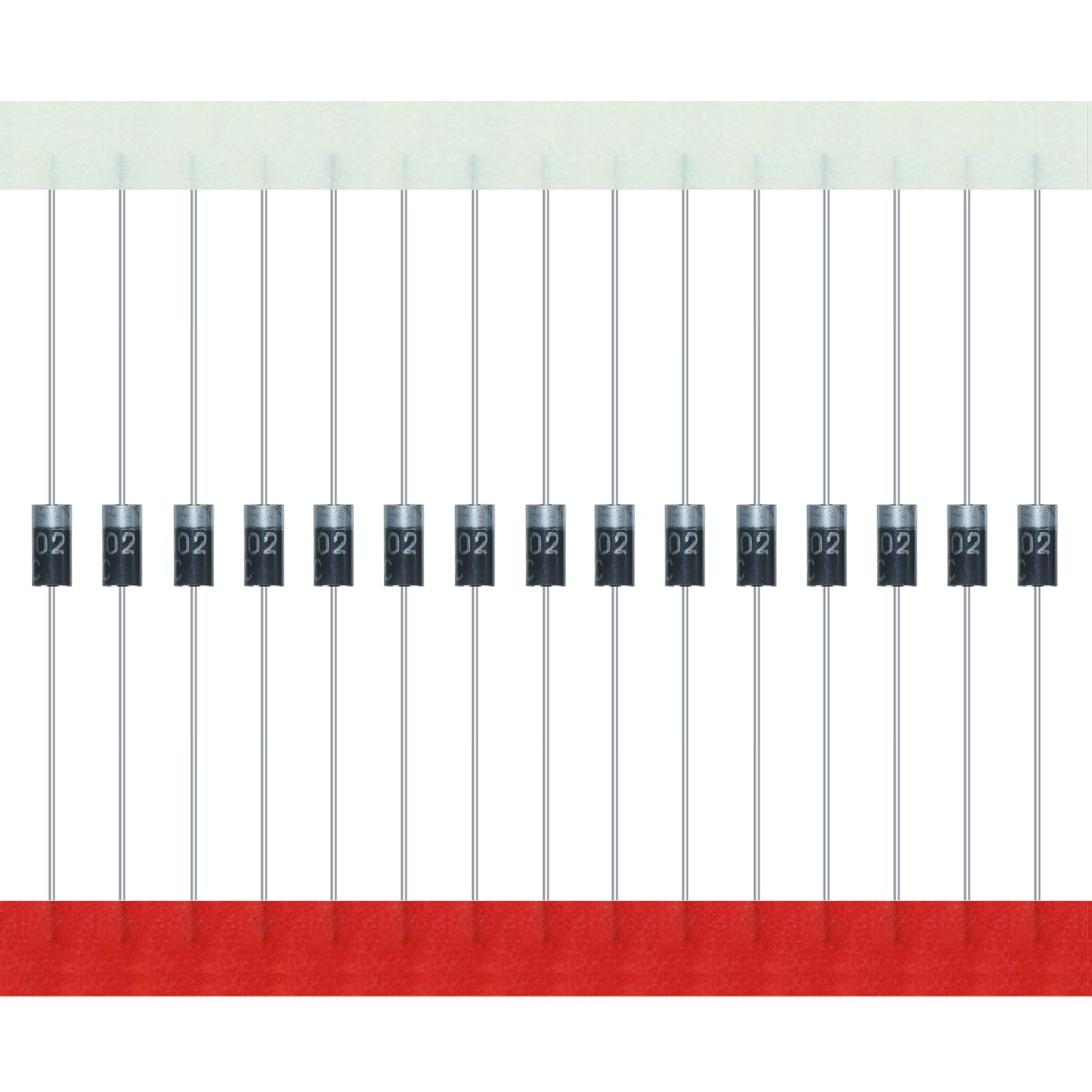 AUKENIEN 200 Stück 1N4002 Gleichrichterdiode 1A 100V DO-41 Axial 4002 1 Amp 100 Volt IN4002 Elektronische Silikondioden AUKENIEN 200 Stück 1N4002 Gleichrichterdiode 1A 100V DO-41 Axial 4002 1 Amp 100 Volt IN4002 Elektronische Silikondioden von AUKENIEN
