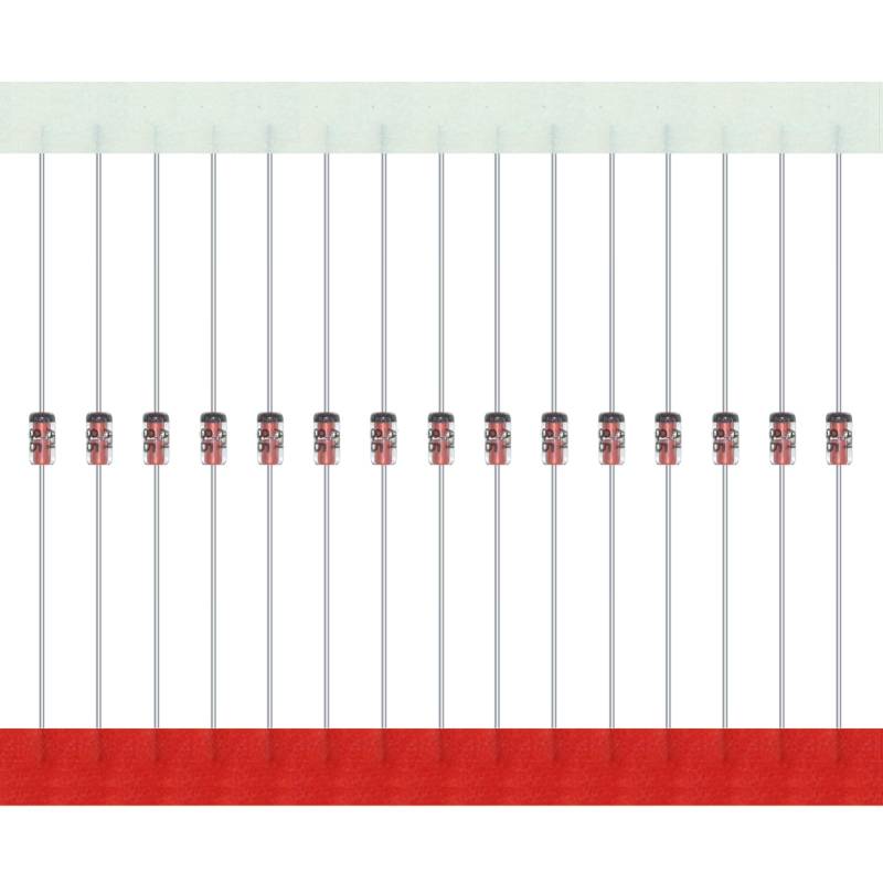 AUKENIEN BAT85 Schottky Barrier Gleichrichterdioden 200mA 30V BAT 85 Diode 0,2 Ampere 30 Volt DO-35 Axial Kleinsignal Schaltdiode (Packung mit 100 Stück) von AUKENIEN