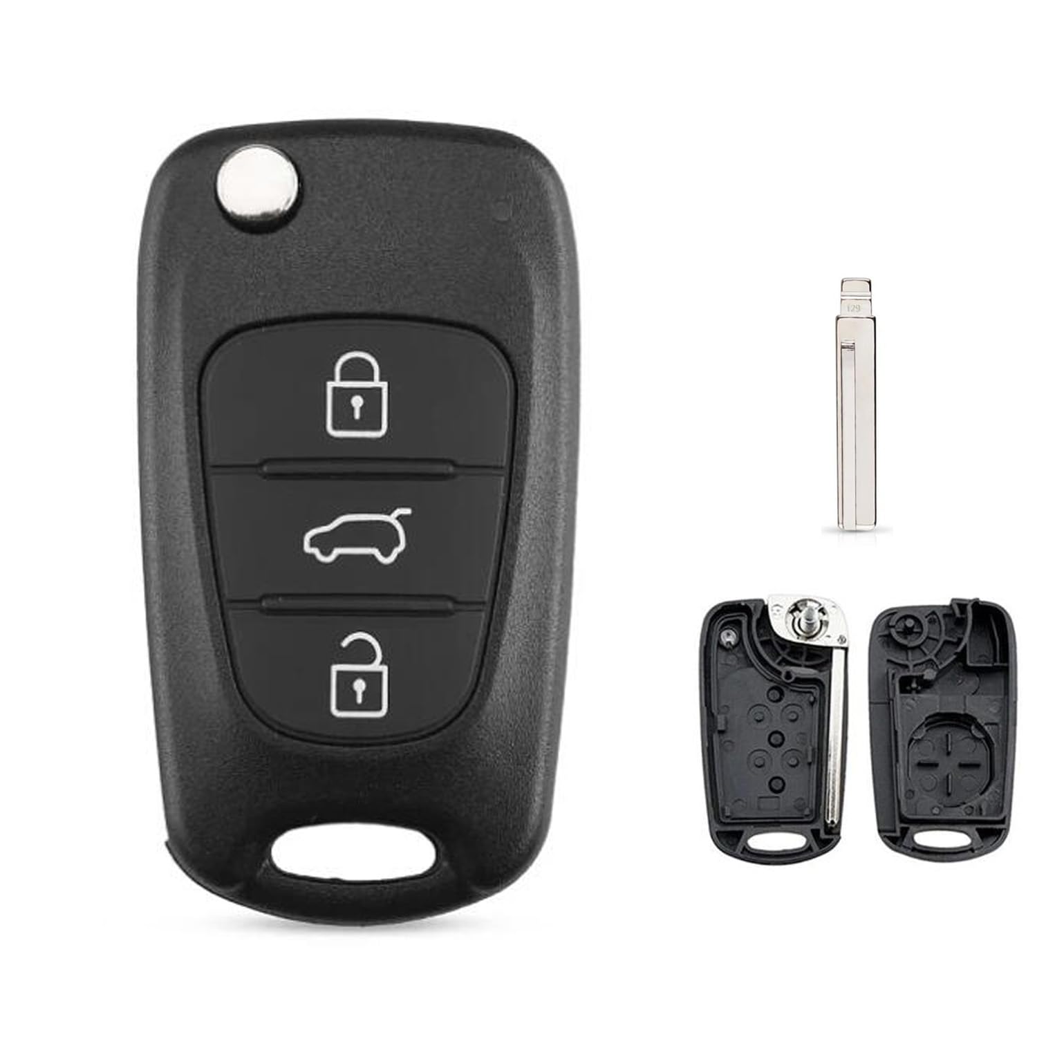 AULESSE 3-Tasten-Autoschlüsselgehäuse für Hyundai i20 i30 i35 iX20 iX35 Kia Sorento Sportage Elantra CWTWB1U751 1788D-WB1U751 TWB1U751 Ersatz-Fernschlüsselgehäuse AULESSE 3-Tasten-Autoschlüsselgehäuse für Hyundai i20 i30 i35 iX20 iX35 Kia Sorento Sportage Elantra CWTWB1U751 1788D-WB1U751 TWB1U751 Ersatz-Fernschlüsselgehäuse von AULESSE