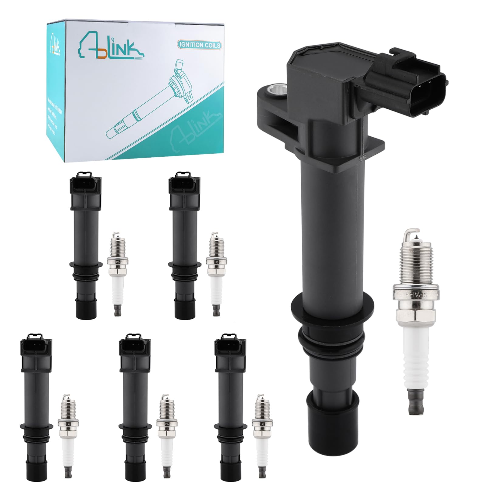 AULINK UF270 6x Zündhupe mit Spartk Stecker 3.7L 3.9L 4.7L für Jeep Commander Grand Cherokee Liberty für Dodge Ram 1500 Dakota Durango Nitro, Chrysler Aspen, Mitsubishi Raider AULINK UF270 6x Zündhupe mit Spartk Stecker 3.7L 3.9L 4.7L für Jeep Commander Grand Cherokee Liberty für Dodge Ram 1500 Dakota Durango Nitro, Chrysler Aspen, Mitsubishi Raider von AULINK