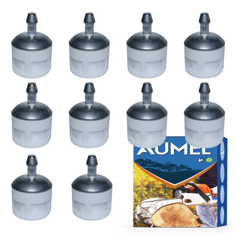 10 Stück Kraftstofffilter für STIHL HS45 HS56 HS81 HS82 HS85 HS86 Heckenschere, AUMEL Kraftstoff Filter Ersatzteile Heckenschere Zubehör Teile Kraftstofffiltersatz von AUMEL