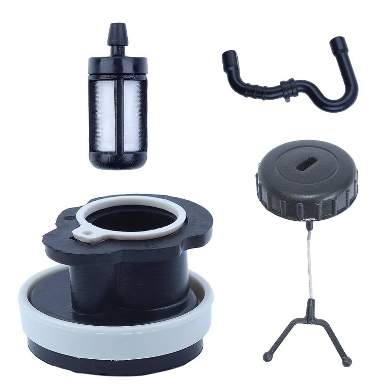 AUMEL Tankdeckel mit Ansaugschlauch Kraftstofffilter Kraftstoffschlauch für Stihl MS180 MS170 018 017 MS 180 170 Kettensäge ersetzt 1130 350 0500 Ersatzteile von AUMEL