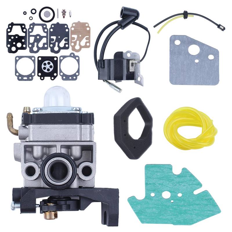 AUMEL Vergaser Zündspule Reparatursatz für Kraftstoffleitungsdichtung für Honda GX25 HHT25S FG110 Motor 16100-Z0H-825 ersetzen von AUMEL