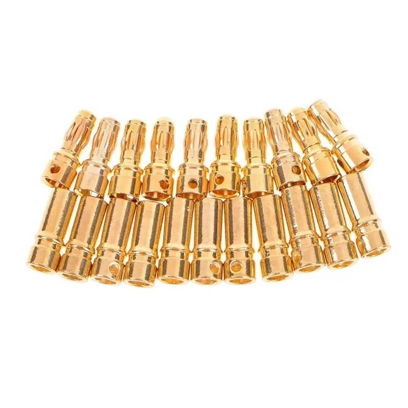 10 Pairs 3.5mm Gold-plated Banana Connector For RC electronic starter Battery Male+Female Connector AUOQKQUT von AUOQKQUT
