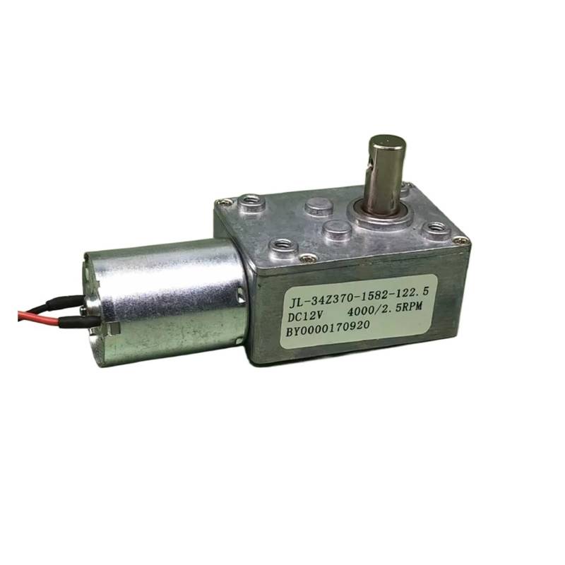 370 Turbo Worm Gear Reduction electronic starter DC 12V 24V 2.5-4.5RPM Slow Speed Self-lock Large Torque Gearmotor Ratio 1:1582 AUOQKQUT von AUOQKQUT