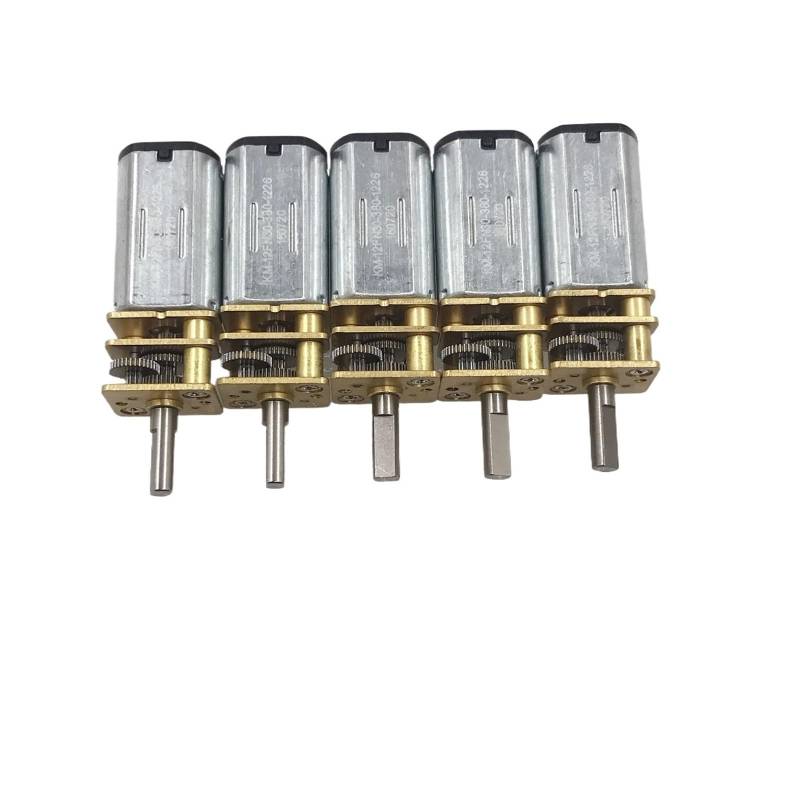 5pcs/lot N30 Gear electronic starter DC 6V-12V 15RPM-30RPM Slow Speed Large Torque 1:380 High Gear Ratio Metal Gearbox DIY Robot Car AUOQKQUT von AUOQKQUT