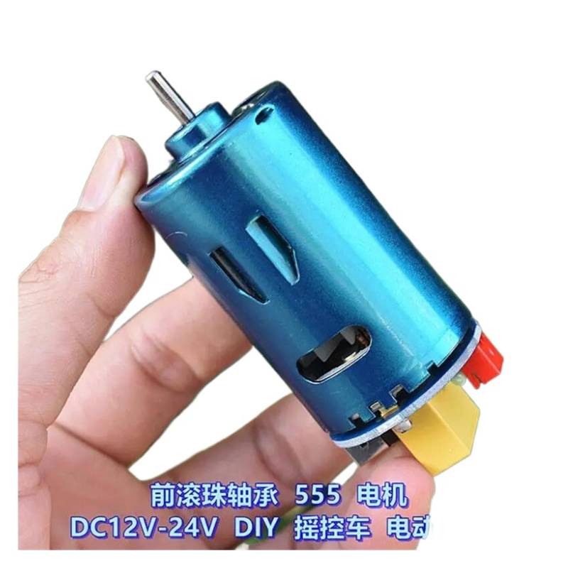 Blue 36mm Strong RS-555 electronic starter DC 18V 12V-24V 17800RPM High Speed Large Torque for Drill Toy Car AUOQKQUT von AUOQKQUT