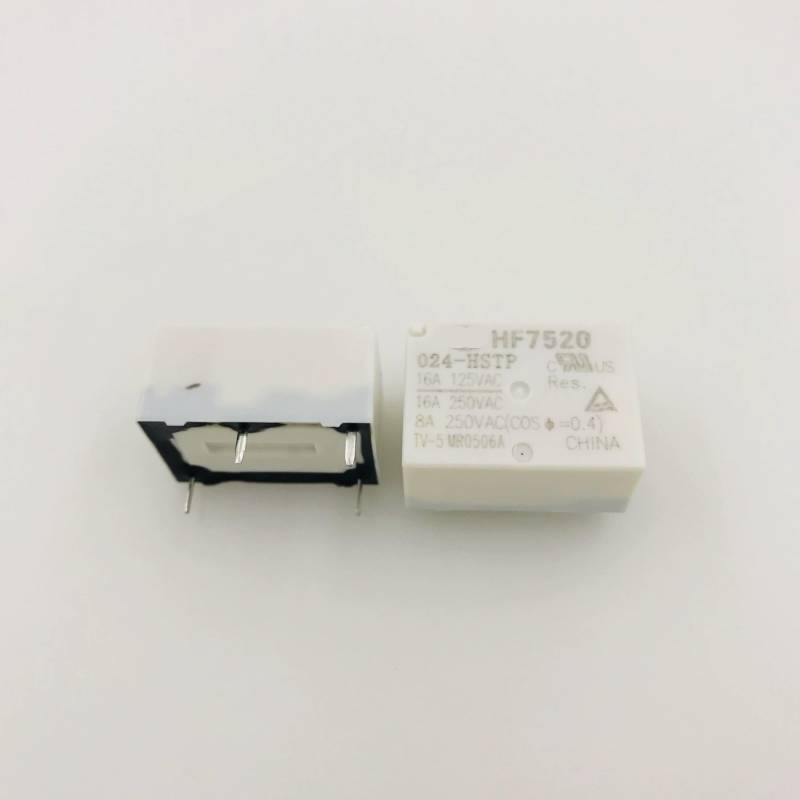Relay HF7520-024-HSTP set of normally open 4-pin 16A250VAC high load white shell AUOQKQUT von AUOQKQUT