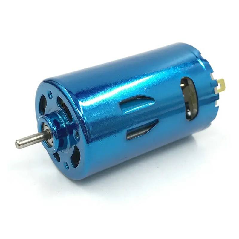 Round 36mm RS-550 electronic starter DC 12V 24V 30000RPM High Speed Large Torque RC Car Boat Model DIY Blue Cooling Fan AUOQKQUT von AUOQKQUT