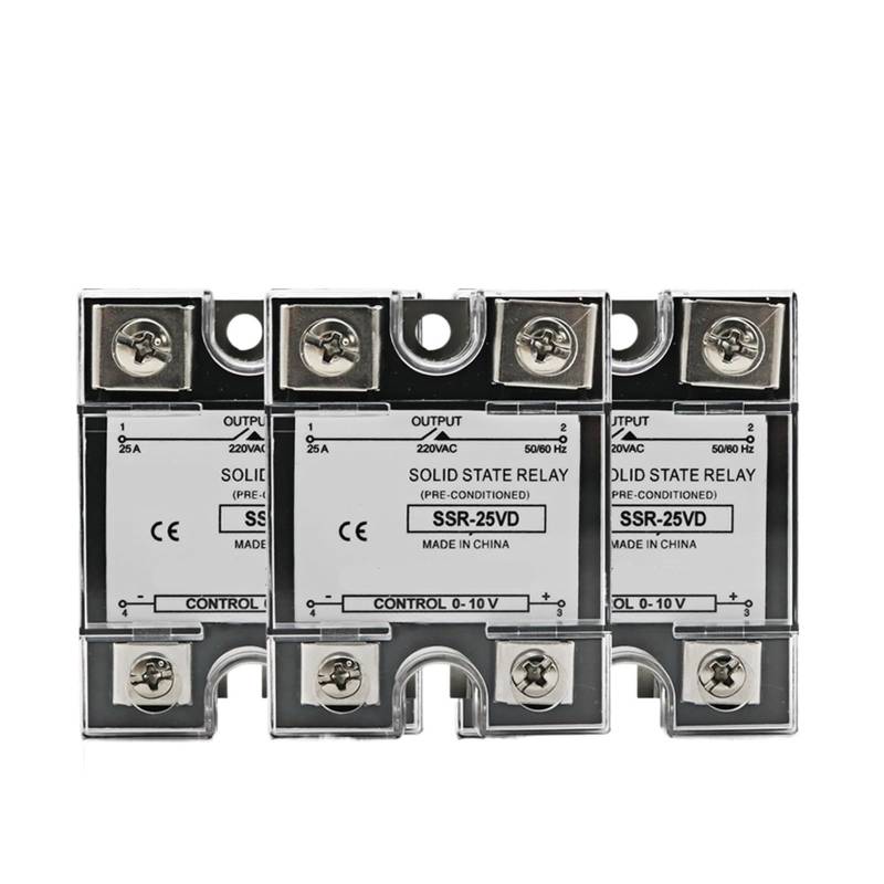 SSR-10VD SSR-40VD SSR 25A 80A 100A Single Phase Solid State Relay Voltage Regulator Module Input 0-10V Output 220VAC Radiator AUOQKQUT(40A) von AUOQKQUT