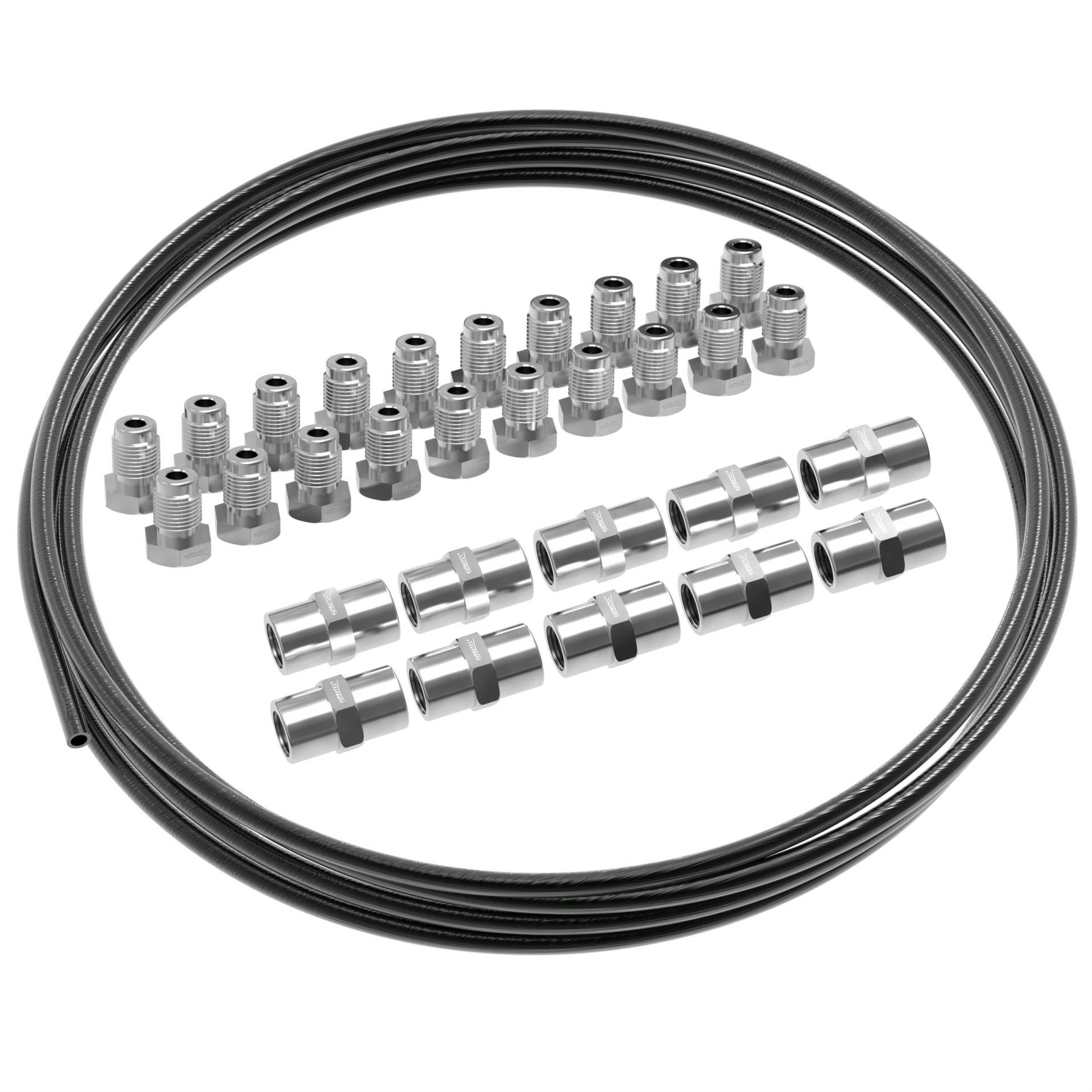 AUPROTEC 5m Bremsleitung Ø 4,75mm Stahl im Set + 20 Verschraubungen + 10 Verbinder M10 x 1 DIN 74 234 konform verkupfertes Stahl-Bremsrohr im Sortiment für Bördel F AUPROTEC 5m Bremsleitung Ø 4,75mm Stahl im Set + 20 Verschraubungen + 10 Verbinder M10 x 1 DIN 74 234 konform verkupfertes Stahl-Bremsrohr im Sortiment für Bördel F von AUPROTEC
