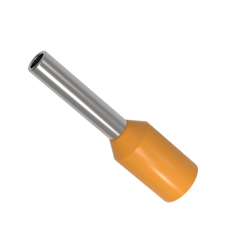 AUPROTEC Aderendhülsen von 0,34-50 mm² isoliert 10-1000 Stück Auswahl: (1000 Stück, 0.5 mm² orange) von AUPROTEC