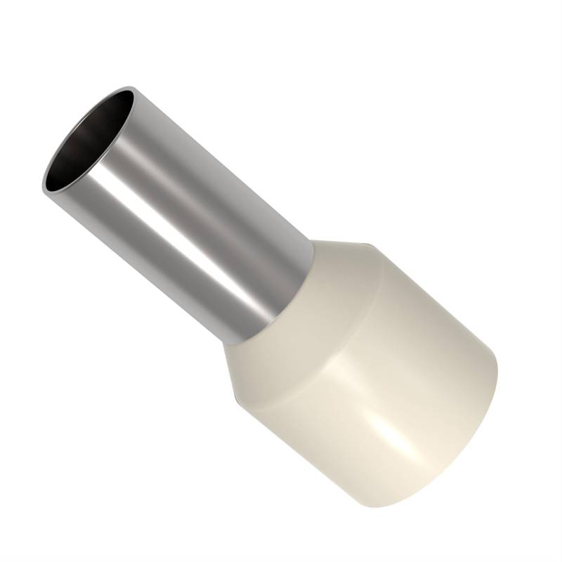 AUPROTEC Aderendhülsen von 0,34-50 mm² isoliert 10-1000 Stück Auswahl: (500 Stück, 16 mm² Elfenbein) von AUPROTEC
