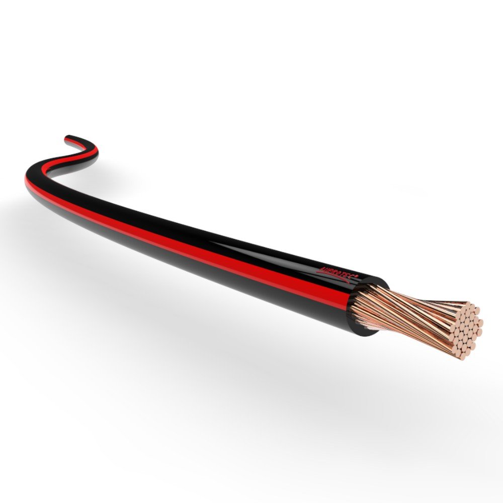 AUPROTEC Fahrzeugleitung 0,35 mm² FLRY Fahrzeugkabel: 5m 0.35 mm² schwarz-rot von AUPROTEC