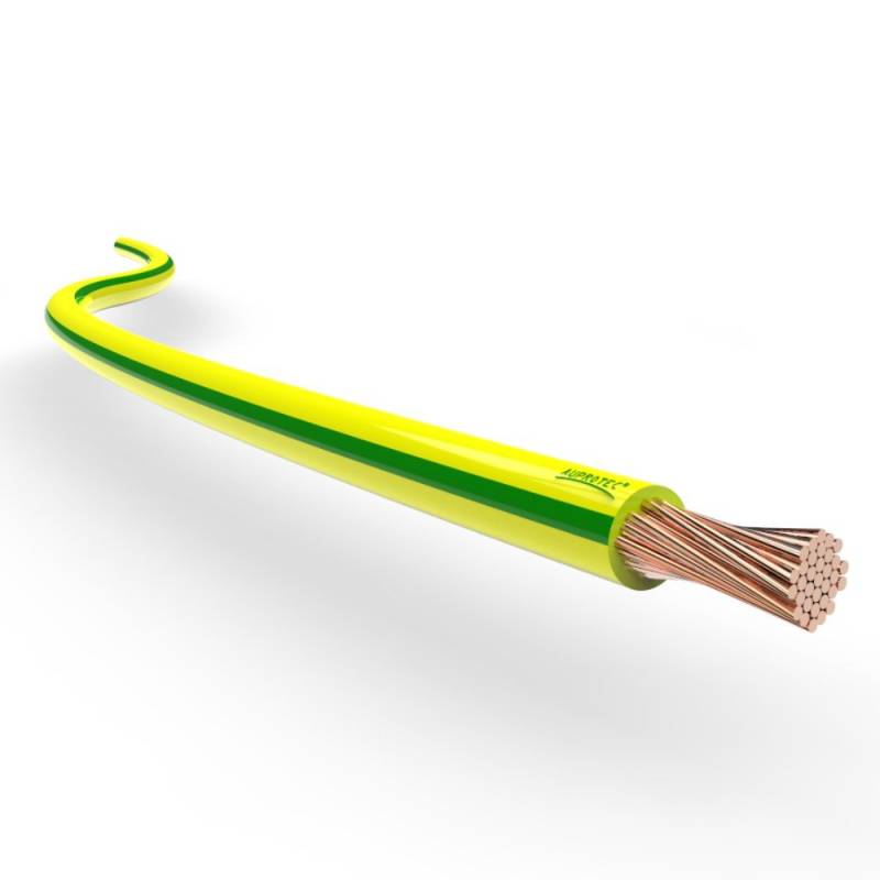 AUPROTEC Fahrzeugleitung 0,50 mm² FLRY Fahrzeugkabel: 10m 0.50 mm² gelb-grün von AUPROTEC