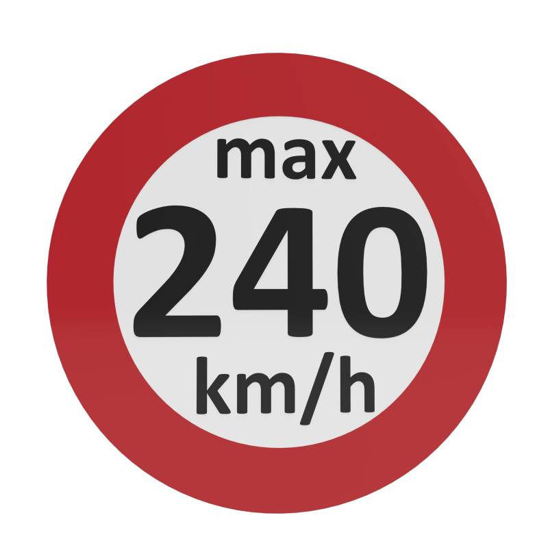 AUPROTEC Geschwindigkeitsaufkleber Winterreifen Aufkleber 160-240 km/h Auswahl: (100 Stück, 240 km/h) von AUPROTEC