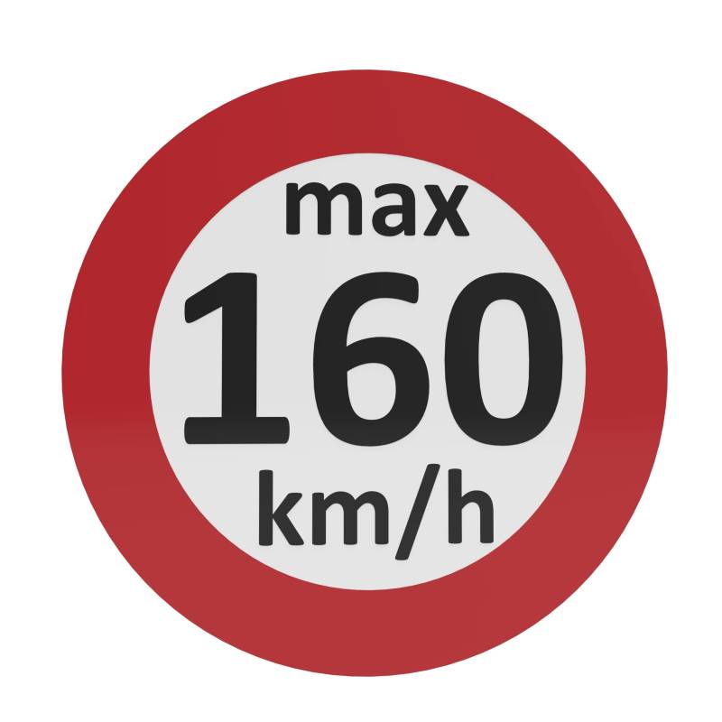 AUPROTEC Geschwindigkeitsaufkleber Winterreifen-Aufkleber 160-240 km/h Auswahl: 10 Stück, 160 km/h von AUPROTEC