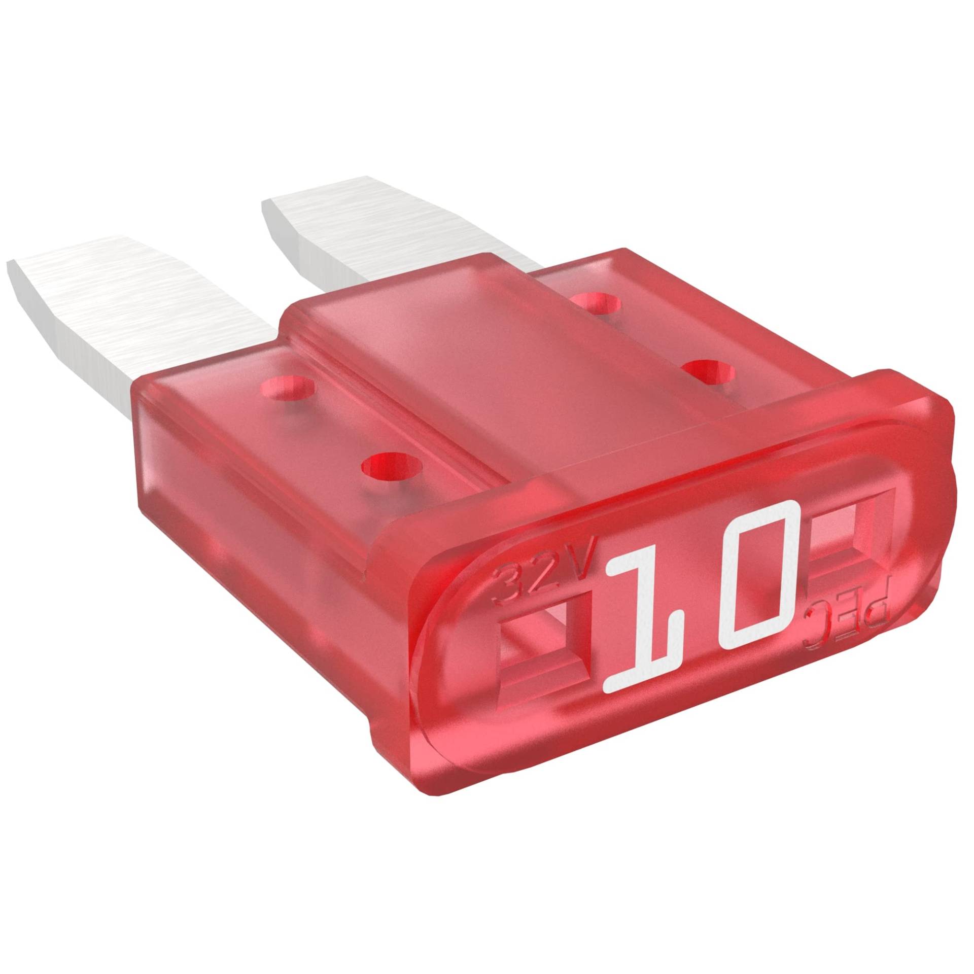 AUPROTEC Micro 2 Kfz Sicherungen Flachstecksicherungen MikrOTO II 5A - 30A Auswahl: 10A Ampere rot, 100 Stück von AUPROTEC