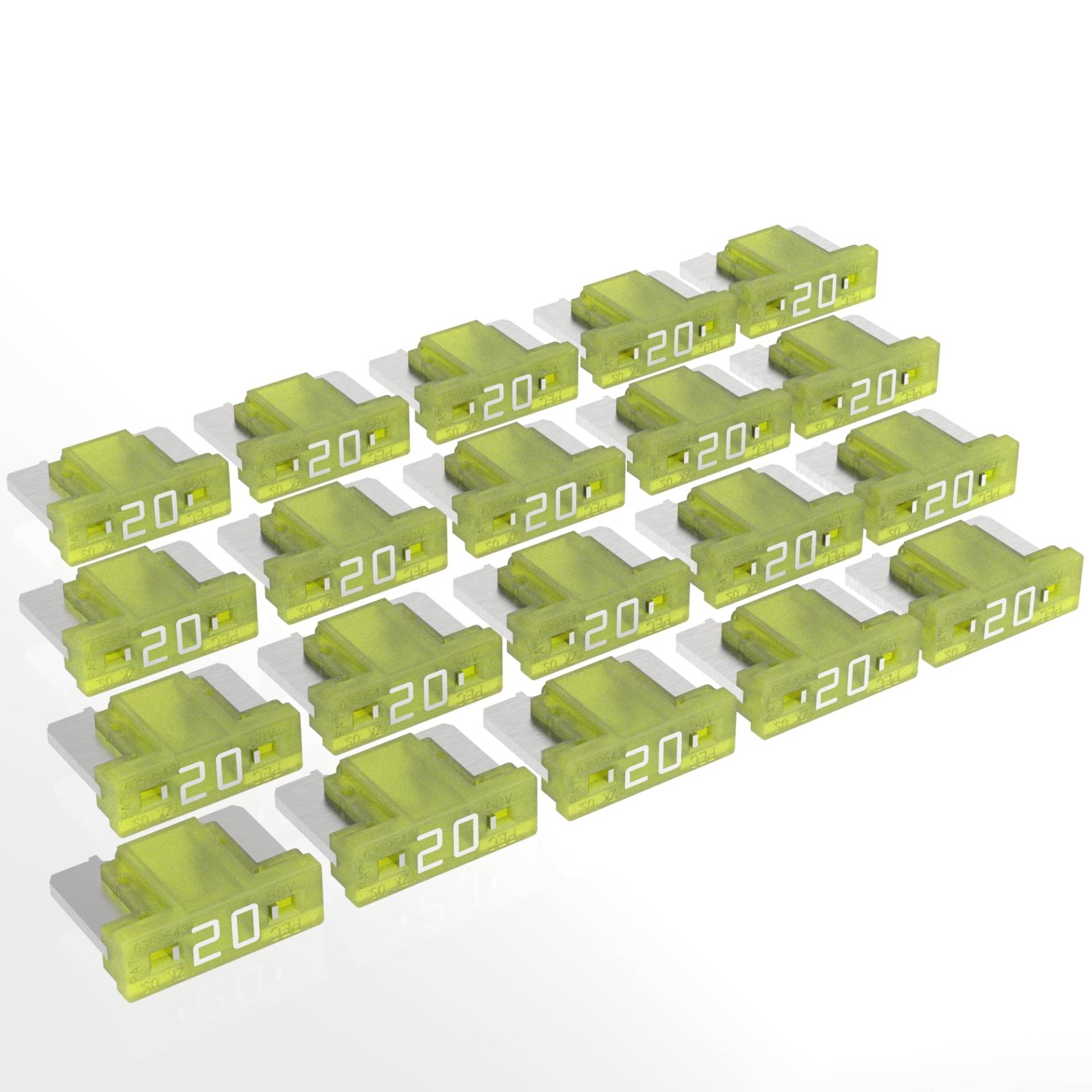 AUPROTEC Mini LP Kfz Sicherungen Flachstecksicherungen 2A - 30A Auswahl: 20A Ampere gelb, 20 Stück AUPROTEC Mini LP Kfz Sicherungen Flachstecksicherungen 2A - 30A Auswahl: 20A Ampere gelb, 20 Stück von AUPROTEC