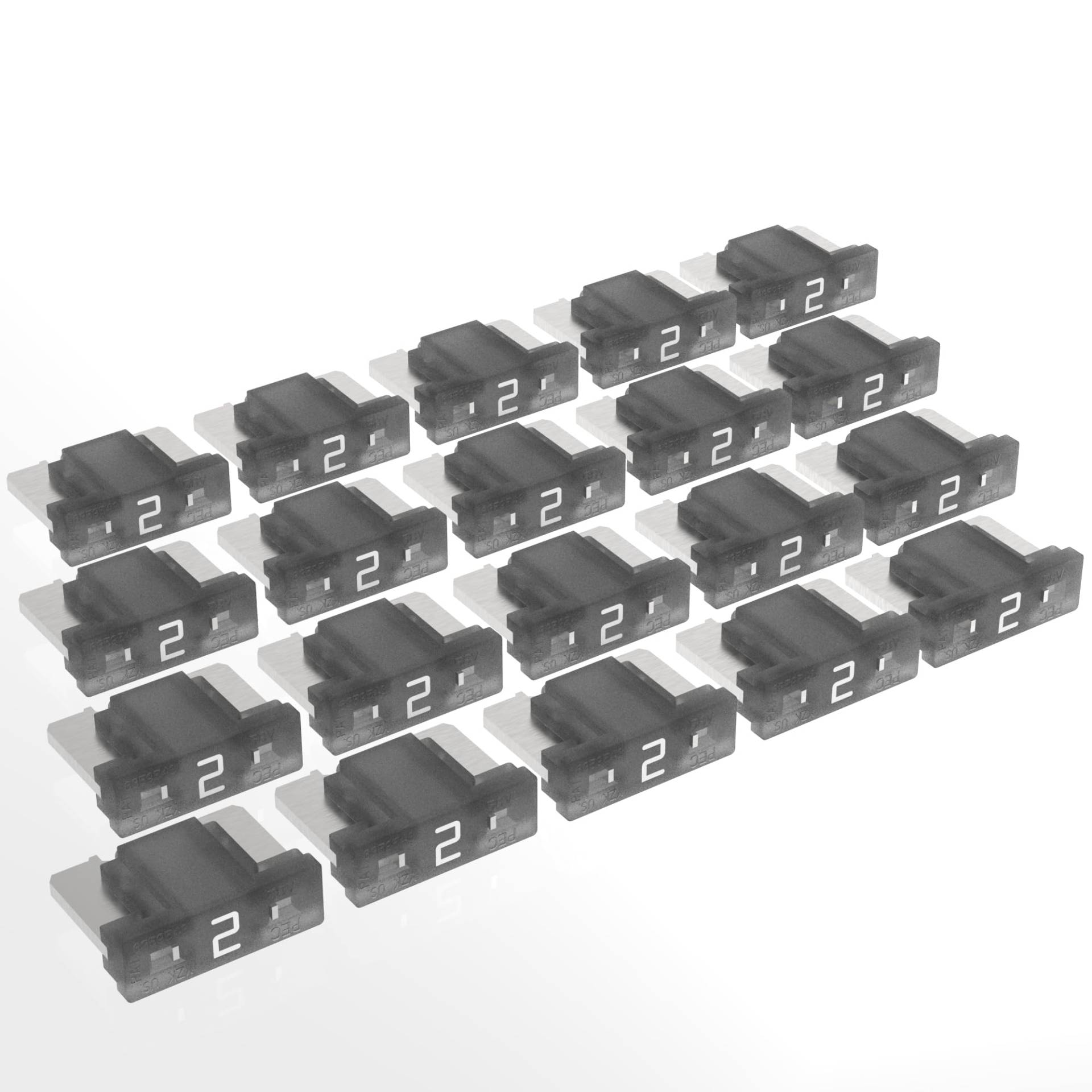 AUPROTEC Mini LP Kfz Sicherungen Flachstecksicherungen 2A - 30A Auswahl: 2A Ampere grau, 20 Stück AUPROTEC Mini LP Kfz Sicherungen Flachstecksicherungen 2A - 30A Auswahl: 2A Ampere grau, 20 Stück von AUPROTEC