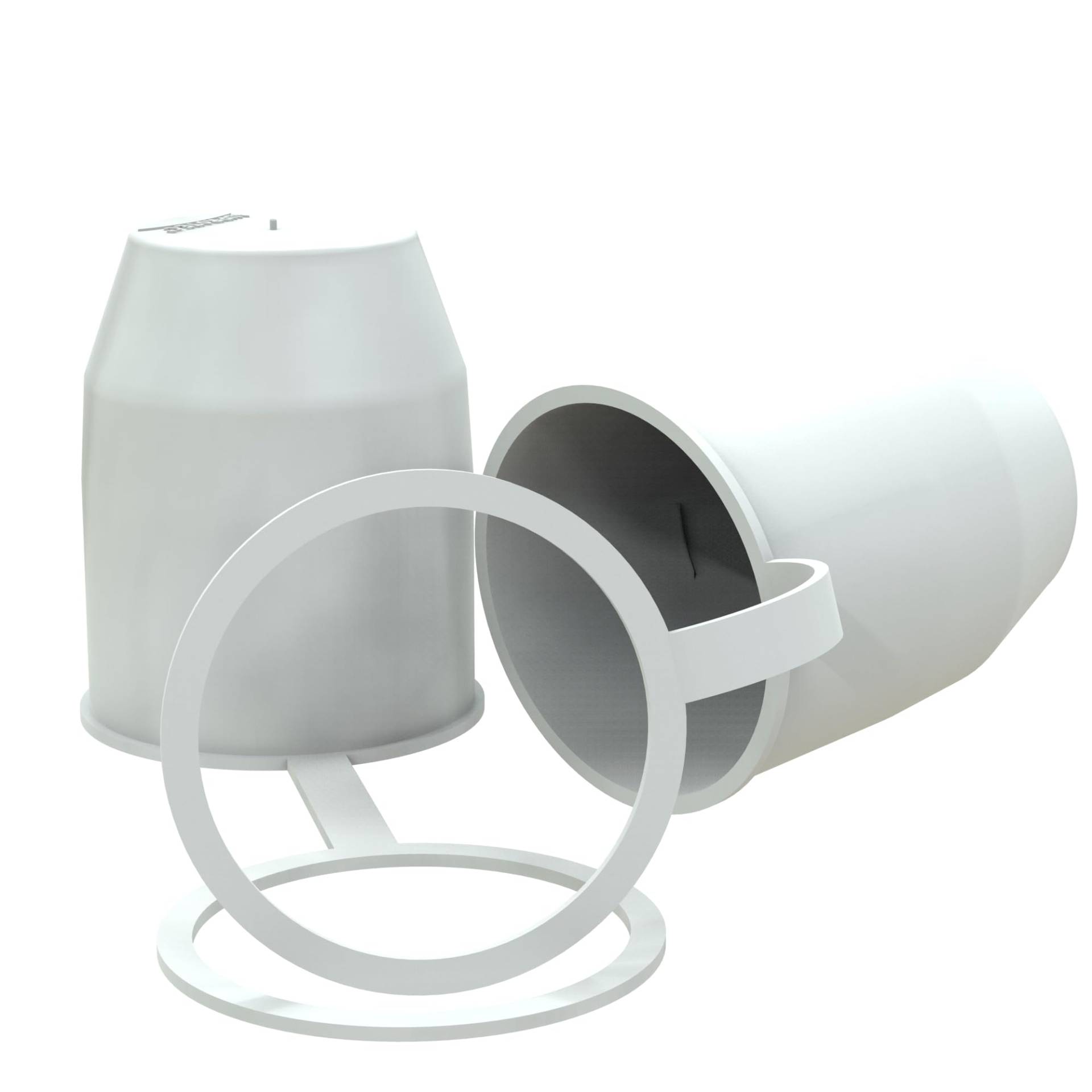 AUPROTEC Schutzkappe Anhängerkupplung mit Sicherungsring Kugelschutzkappe Abdeckkappe mit Schlaufe für Auto Kugelkopf-Kupplung weiß 2er-Set AUPROTEC Schutzkappe Anhängerkupplung mit Sicherungsring Kugelschutzkappe Abdeckkappe mit Schlaufe für Auto Kugelkopf-Kupplung weiß 2er-Set von AUPROTEC