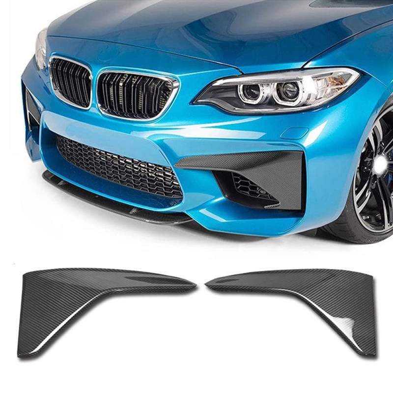 1 Paar Frontseitenspoiler Lüftungsschlitzabdeckung für BMW F87 M2 Coupe 2-Türer 2016-2022 von AUSMILA